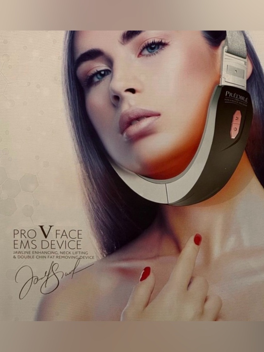 Predire Pro V Face EMS Device for Jawline, Neck and correction of double chin